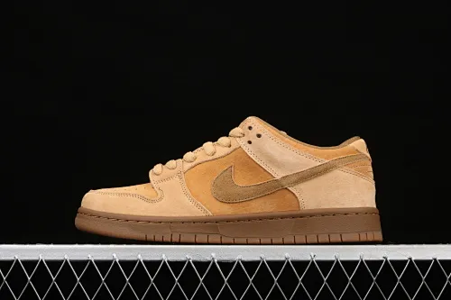 All categories Nk SB Dunk series Nk SB Dunk Low low-top sneakers J version Nk SB Dunk Low Pro wheat color deciduous yellow low-top sports skateboard shoes 883232-700